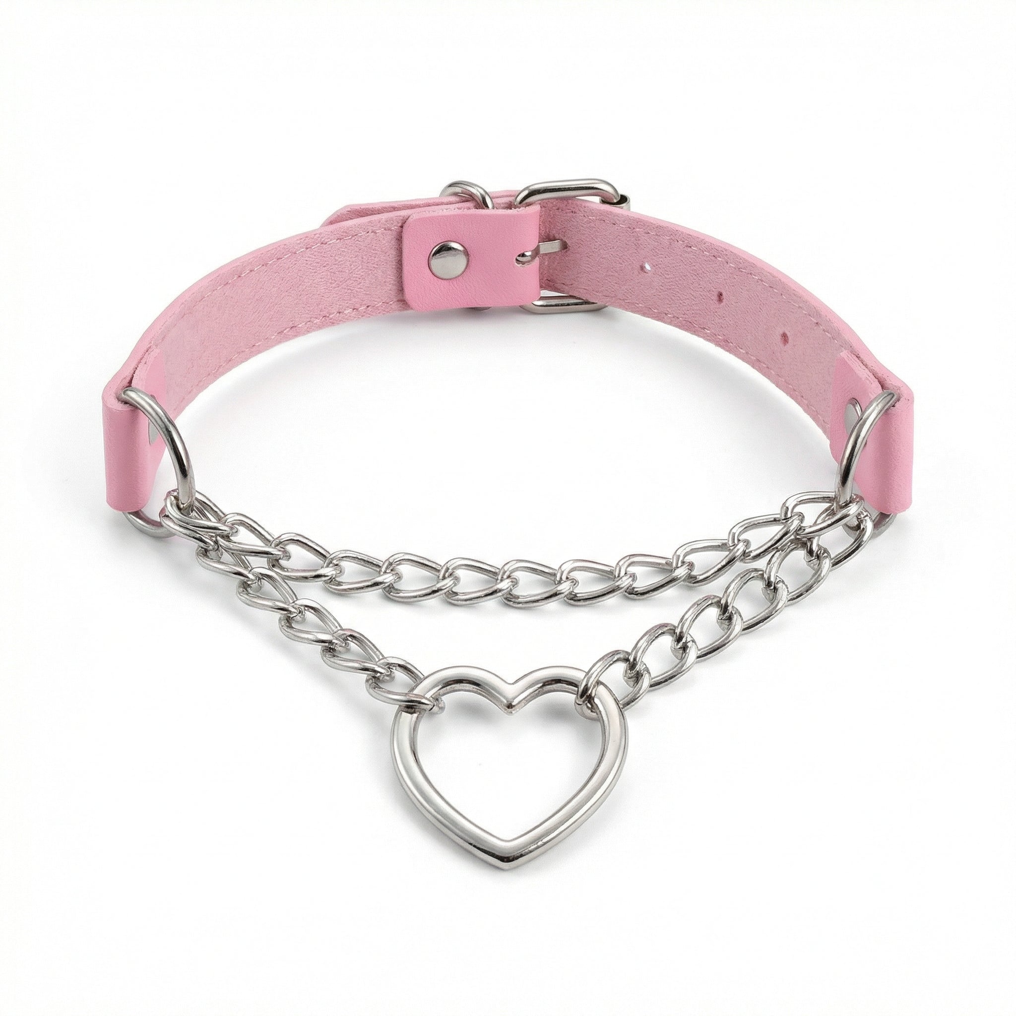 Choker “Cuore & Catene” ragazza emo