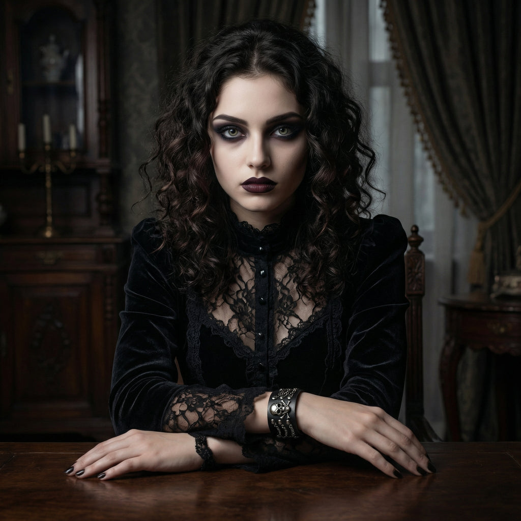 Bracciale “Teschio & Catene” stile gotico