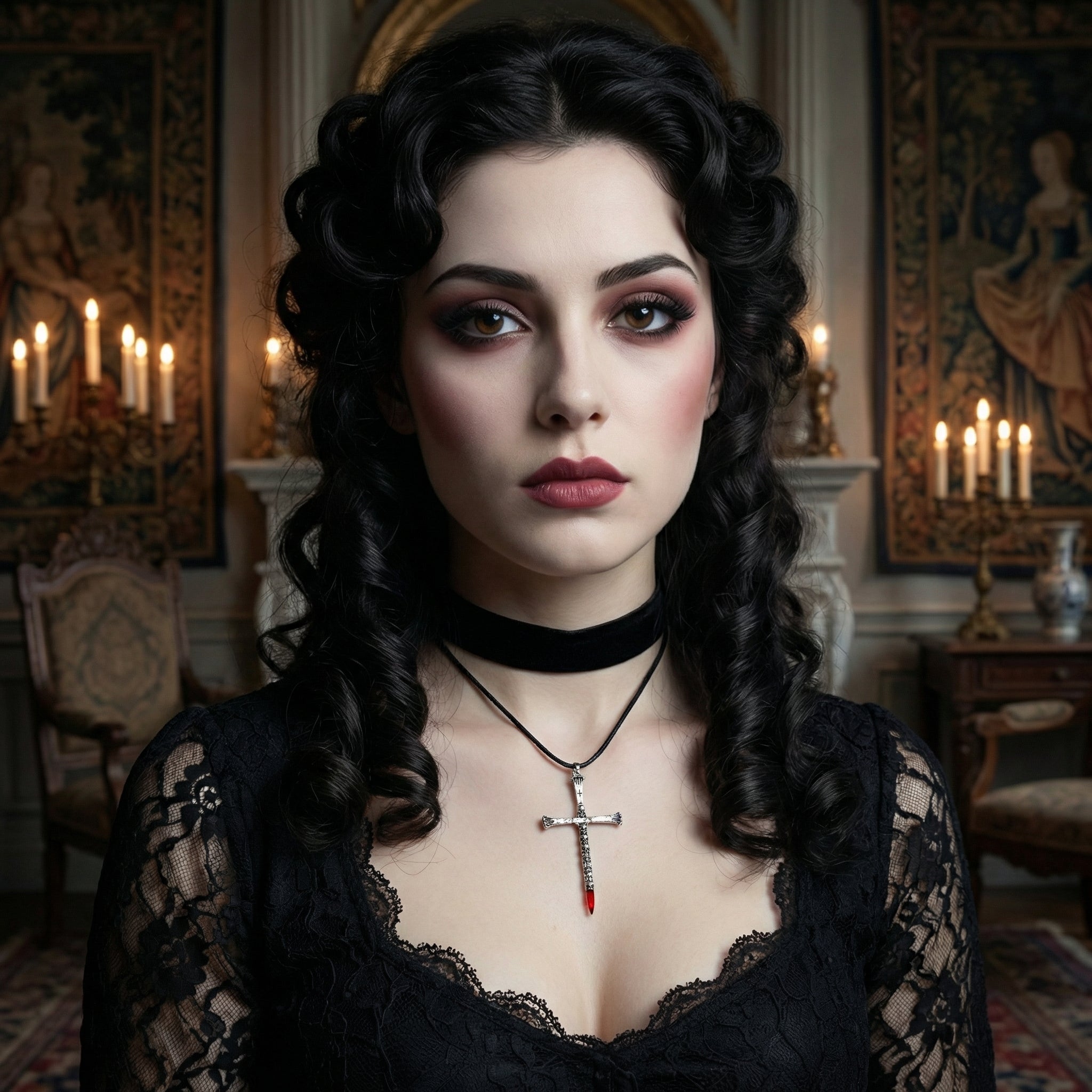 Ciondolo “Croce delle Ossa” stile gotico