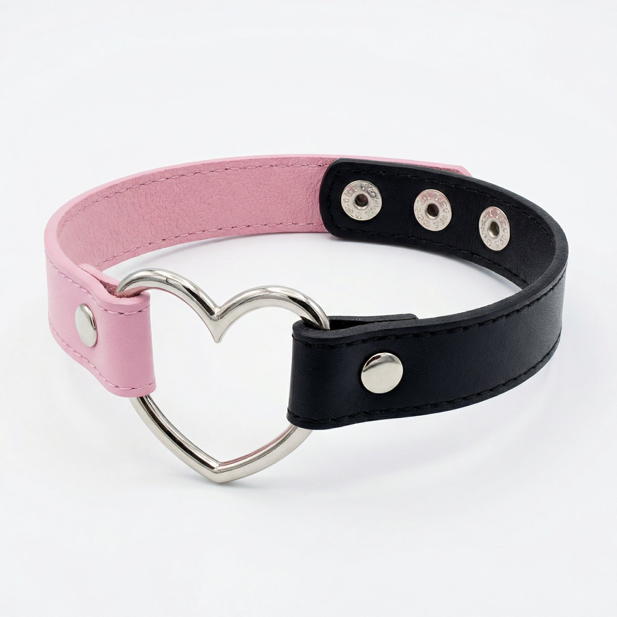 Choker “Cuore Pink & Black” ragazza emo